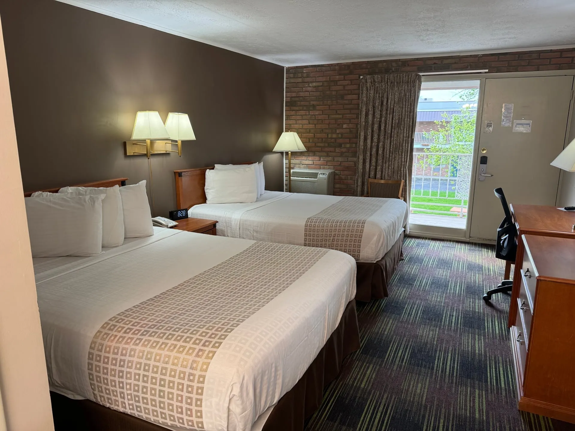 Two Queen Beds Poolside with direct pool access