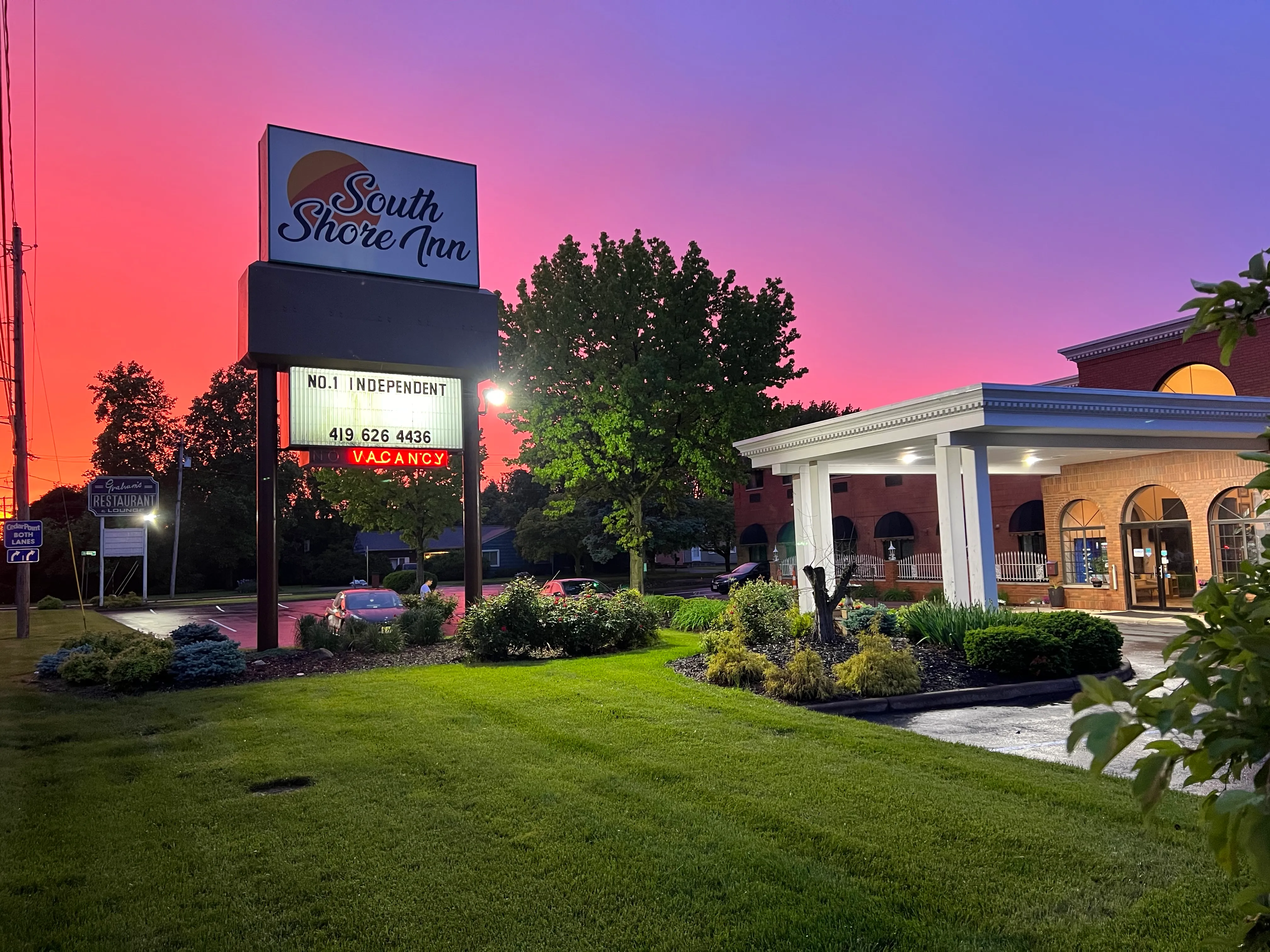 Beautiful sunset view at South Shore Inn